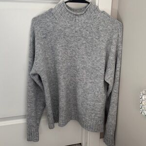 LOFT Light Gray Knit Sweater